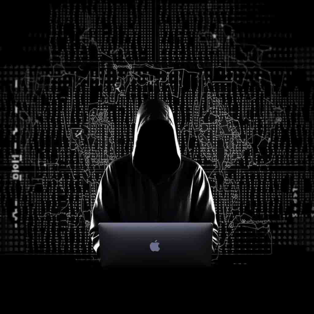 IT-Hacker beim Angriff auf eine IT-Infrastruktur